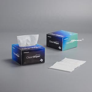 Lingettes jetables écologiques 100% pâte de bois absorbantes, faible peluchage, antistatiques, pour le nettoyage des lentilles de précision à fibre optique, sans poussière - Product Image 1