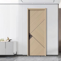 Nouvelle conception de porte intérieure imperméable en WPC, portes en bois composite WPC modernes avec serrures et poignées à vendre