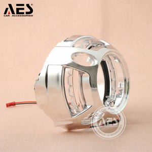 AES Factory Directly 3,0 pulgadas Color blanco <span class=keywords><strong>Led</strong></span> <span class=keywords><strong>Angel</strong></span> Eyes <span class=keywords><strong>con</strong></span> cubiertas para Panamera 3 "Car Headlight <span class=keywords><strong>LED</strong></span> HID Projector Lens - Product Image 4