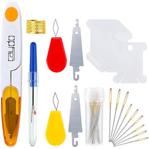 זרוק חינם DIY תפירת אביזרי פקעות רקמת עט מחט סט חוט אגרוף תפרים סריגה ערכה - Product Image 6