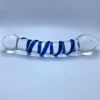 Masseur anal en verre borosilicate lisse SPOT pour femmes ou hommes Transparent