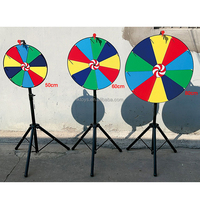 Loterie en direct chanceux grand tourne-disque accessoires d'enseignement activités de jeu peuvent effacer prix à distance Triangle Roulette