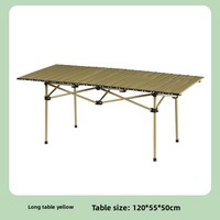 Table de pique-nique pliable et portable pour l'extérieur, idéale pour le camping, les marchés nocturnes, les barbecues, au design rustique, capacité de charge 100 kg