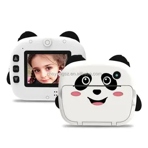 Cô Gái Quay Video Màn Hình IPS 2.4 "Chụp Đúng Giờ 1080P Tự Động Lấy Nét Selfie WiFi Panda Camera Trẻ Em In Tức Thì