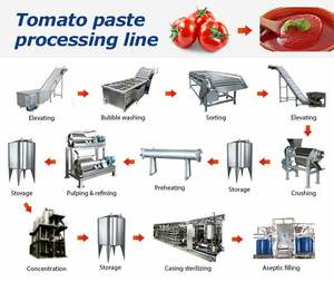 Industrial Automático 500KG 2000KG Ketchup De Molho De Tomate Que Faz Máquina Linha De Produção De Pasta De Tomate De Moagem - Product Image 3