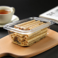 Boîtes d'emballage transparentes personnalisées de qualité alimentaire Récipients à dessert transparents en PET avec couvercles
