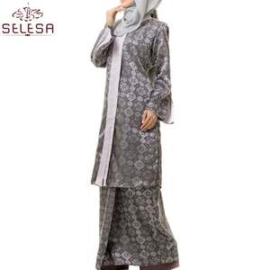 เสื้อผ้าสตรีชาวมุสลิมแบบเกาหลีสมัยใหม่ ผลิตจากโรงงานในจีน ดีไซน์ปักลายลูกไม้ รุ่นบาจูกูรุง มาเลเซีย - Product Image 4