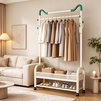 Séchoir à linge moderne extra épais en acier au carbone, double niveau, détachable, robuste, gain de place, pour jardin, balcon et salon