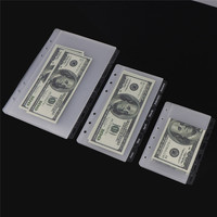 Pochettes à monnaie A5 A6 A7 transparentes en PP à 6 onglets, intercalaires à index pour classeur, pochettes à feuilles mobiles à ouverture latérale