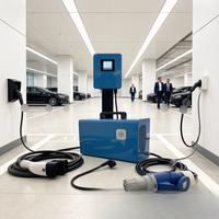 Estación de Carga Móvil para Vehículos Eléctricos 7kW CCS2 Gun OCPP 1.6J Tipo Móvil para Soporte de Flotas Jinghu TA-DC-7-B