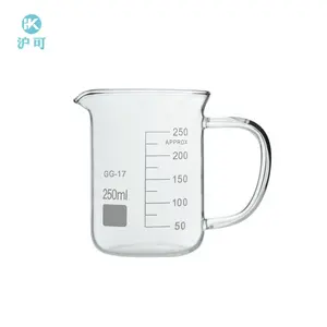 Huke Laboratory Glass ware Messbecher 250ml 400ml 500ml 600ml 800ml 1000ml 2000ml Boro silikat glas becher mit Griff