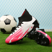 Chaussures de football cramponnées pour hommes, vente en gros à prix abordable, respirantes, pour l'automne, l'hiver et l'été, tige en PU, semelle extérieure en TPU