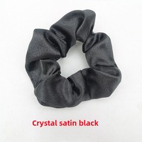 Chouchous pour cheveux en satin effet cristal arc-en-ciel, style européen-américain, pour mariage, grande taille, haute élasticité
