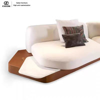 Canapé modulaire en tissu confortable et luxueux, style italien contemporain, pour salon, mobilier d'hôtel