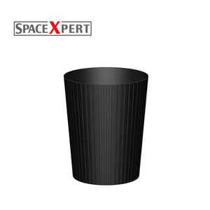 Round bathroom trash bin with patterns garbage trash can kitchen plastic food waste bin