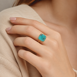 Anello dal Design Minimalista Quadrato, Anello di Moda per Donne, Accessorio Elegante per le Dita, Anello Semplice e Distintivo - Product Image 2