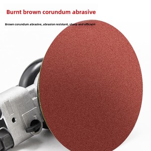 Discos de Papel de Lija Rojo Flocado <span class=keywords><strong>BEILI</strong></span> de 4/5/7/9 Pulgadas, Grano 60-800, Corindón Marrón Calcinado para Pulir y Desbastar Madera y Metal - Product Image 3