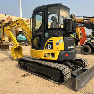 Retroexcavadora Pequeña Usada de 5.5 Toneladas, Excavadora Komatsu PC55MR con Aire Acondicionado, Excavadora Komatsu PC55MR de Segunda Mano en Buenas Condiciones - Product Image 2