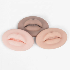 Modelo de Práctica de Labios Realistas de Silicona Suave con Boca Abierta, Simulación de Piel para Entrenamiento de Maquillaje Permanente - Product Image 1