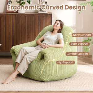 เก้าอี้บีนแบ็กหรูหราทันสมัยที่มีพื้นนุ่มขนาดใหญ่และโซฟาขี้เกียจพร้อมการตกแต่งที่สะดวกสบายและห้องนั่งเล่นสำนักงาน - Product Image 3