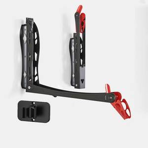 Cintre de <span class=keywords><strong>porte</strong></span>-vélo <span class=keywords><strong>mural</strong></span> robuste avec conception pivotante Support de rangement de vélo <span class=keywords><strong>vertical</strong></span> peu encombrant pour garage et maison - Product Image 1