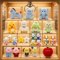 Peluche animale en tissu super doux de 25 cm, jouets en peluche personnalisés, fabrication de jouets en peluche de 8 pouces, jouets en peluche de Noël pour machine à griffes