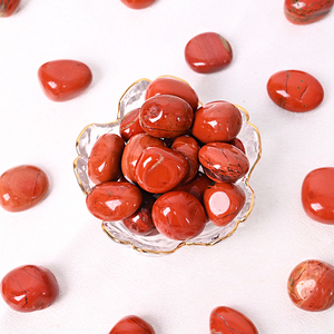 Hot Sale Nature Healing Crytsal Energy Quartz <b>Red</b> jasper Tumble Stone for - Product Image 4