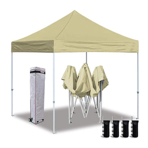 Tente de réception pop-up robuste 10x10 pour salon professionnel, avec structure en acier imprimée, pour usage extérieur et intérieur, baie de 5m, auvent de 6m, Promotions S1 - Product Image 1