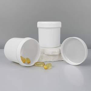 100ml/250ml White plastic PP <b>container</b> packaging plastic bottles for <b>tablets</b> pet health supplements - Product Image 5