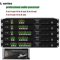 Paulkitson L48 Processeur audio numérique DSP professionnel 4 entrées 8 sorties le plus rentable Métal 48V 48kHz 48 canaux Audio