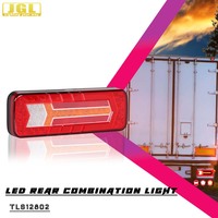 Feux arrière LED pour camions et remorques 10-30V, feux de stop, de frein, de clignotant, de recul et de positionnement tout-en-un, pour camions lourds
