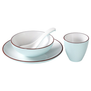 Xiangyuan <b>melamine</b> tableware commercial hot pot restaurant tableware four-piece set hotel restaurant bowl, <b>plate</b>, spoon and cup - Product Image 5
