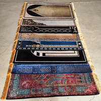 Tapis de prière commercial EIFFEL HOME, épais, en velours, moderne, simple, couleur unie, en fibre de polyester tissée