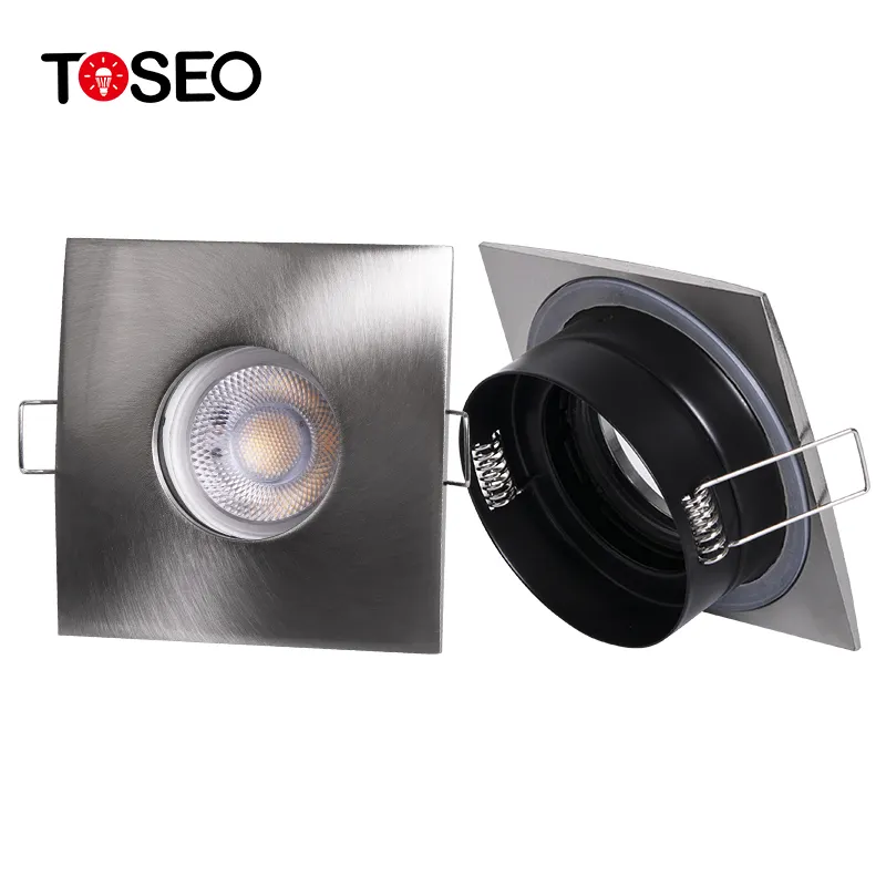 Best Selling Pure alumínio Recessed IP65 Downlight Downlight impermeável quadrado para banheiro