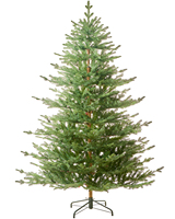 Fabricant professionnel, arbre de Noël artificiel en plastique de haute qualité, écologique, 7 pieds, avec lumières LED, réutilisable, pour usage intérieur, rapide