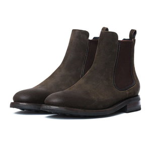 Stivali Chelsea All'Ingrosso in Vera Pelle Scamosciata Scarpe da Uomo Comodi Stivaletti Piatti con Altezza alla Caviglia Direttamente dal Produttore - Product Image 1