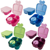 Fournitures scolaires et de papeterie, boîte à lunch pour enfants avec thermos, boîte à lunch bento à 4 compartiments, boîte à lunch personnalisée avec logo