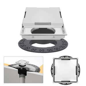 Ralo de Chuveiro Oculto Retangular de 4,5 Polegadas em Aço Inoxidável 304 Moderno, Invisível, Reversível e de Dupla Função para Banheiro - Product Image 1