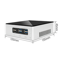 Mini PC i7 8550U i5 8260U I3 8145U NVME almacenamiento Dual LAN 4K HD pantalla 2 * DDR4 RAM Win10/11 Sistema Oficina ordenador de casa