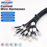 Kabel Harness Kustom Pabrik BeiXing 22AWG Isolasi PBT/PVC Konektor Molex/JST Berperingkat IP66 Untuk Penggunaan Sepeda Motor Inti Tembaga