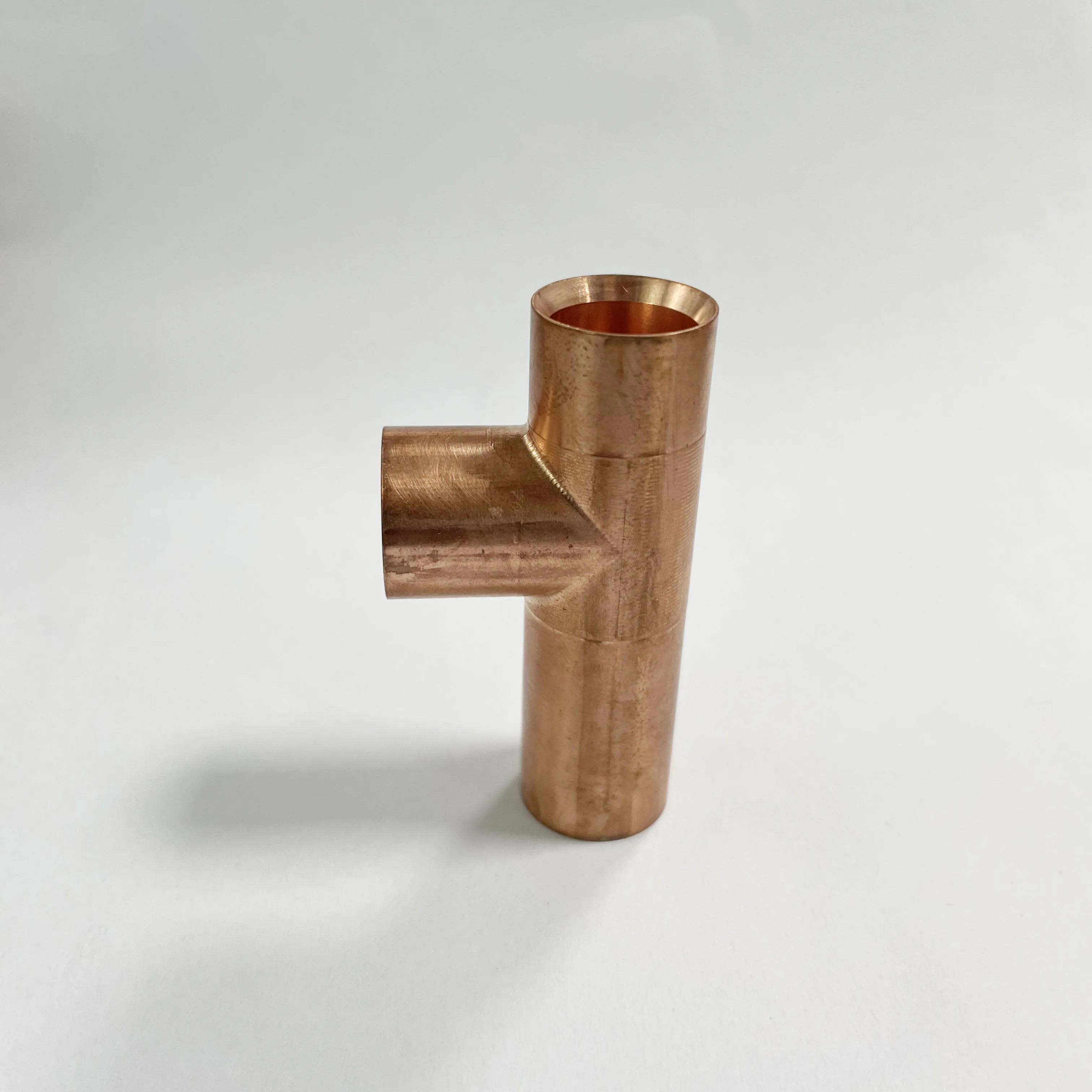 Factory custom Copper Tee Fittings Refrigeration Copper Elbow press connector plumbing Pipe fitting