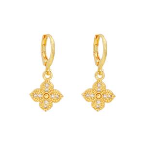 Boucles d'oreilles pendantes tendance en alliage de cuivre plaqué or 14 carats, couleur or, vente chaude - Product Image 3