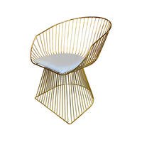 Chaise de coussin de conception créative moderne de haute qualité chaise de fil chaise de parc extérieure de réception de banquet