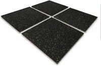 Gummi-Übungs-Trainingsgeräte Bodenmatte - Geräusch-Schock-Absorbierender Oberflächenschutz - für Heimtraining Garage Spielplatz