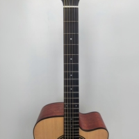 Spruce Mahogany Laminate Acoustic Guitar 41" Cutaway Matte Natural Color