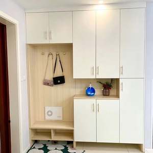 Meuble à chaussures en bois au design moderne, en bois massif, taille personnalisée, meubles de salon pour la maison, l'hôtel, respectueux de l'environnement - Product Image 1