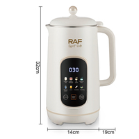 RAF Professional 1.5L Sojamelkmaker 30000 RPM Multifunctionele Blender 48 Bladen Verwarmende Sojamelkmachine R.7150