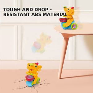 Samtoy Nuovo Design Giocattolo Elefante Danzante Musicale in Plastica con Tamburo e Palloncino, Luci Lampeggianti per Bambini Montessori - Product Image 3