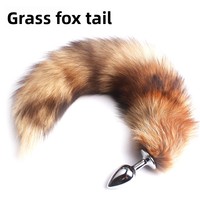 Queue de renard véritable en fourrure, plug anal métallique pour femmes, hommes, couples, cosplay, jeu de rôle, jouet sexuel coquin, plug lisse pour débutants