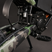 Moto électrique tout-terrain 3000W avec moteur sans balais, pneus avant 17'' et arrière 14'', moto de course électrique